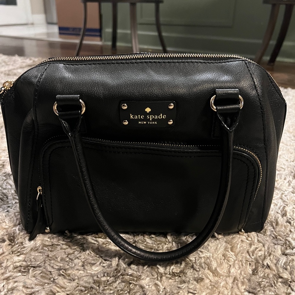 Black Kate spade leather handbag